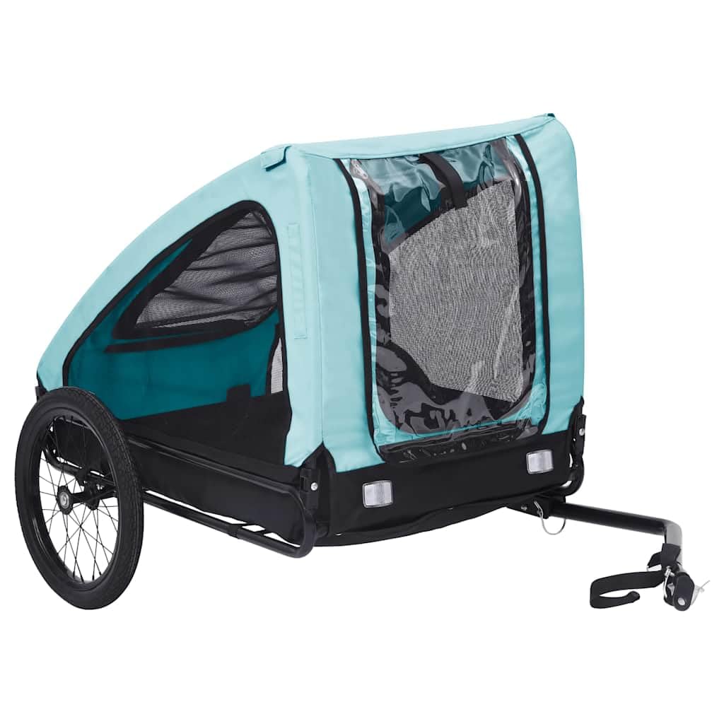 自転車用ペットトレーラー ブルー＆ブラック Amazon.co.jp: vidaXL 自転車用ペットトレーラー ブルー＆ブラック, 犬